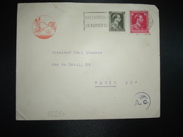 LETTRE Pour La FRANCE TP 1F + TP 75c OBL.MEC.7 I 1941 ANTWERPEN + CENSURE + MUSEE ROYAL DES BEAUX ARTS - 1929-1941 Groot Montenez