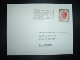 LETTRE Pour La FRANCE TP RAINIER III 0,40 OBL.MEC.24-9 1969 MONTE-CARLO + HERMES (Parfums) - Brieven En Documenten