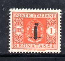 RSI196 - GNR 1944 ,  Segnatasse 1 Lira Soprastampato  **  MNH. - Portomarken