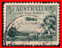 AUSTRALIA (OCEANIA)  SELLO AÑO 1929 CORREO AÉREO - Oblitérés