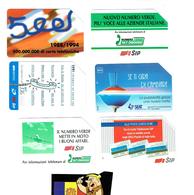 TELECARTES SCHEDE ITALIA LOT 6 DIFF (5000L) - Other & Unclassified