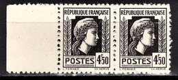 FRANCE 1944 - PAIRE Y.T. N° 644  - NEUFS** - Unused Stamps