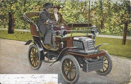 Automobile - Adler Vis à Vis 1900 - Couple - Serie 1158 - Carte Précurseur - Toerisme