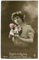 CPA - Carte Postale - Fantaisie - Langage Des Rubans - Femme - 1913 (M7673) - Femmes