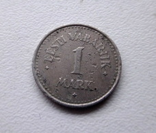 (!) ESTONIA, 1922, 1 MARK, COPPER-NICKEL,, KM#1  THREE LION - Estonie