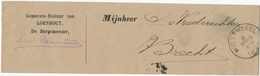 749/28 - Bande IMPRIMEE En FRANCHISE - De Burgemeester Van LOENHOUT Via WUESTWEZEL 1890 Vers BRECHT - Franchise