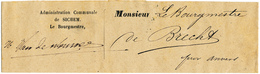 760/28 - Bande IMPRIMEE En FRANCHISE - Le Bourgmestre De SICHEM 1890 Vers BRECHT - Franchise