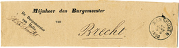 761/28 - Bande IMPRIMEE En FRANCHISE - De Burgemeester Van HALLE Via SANTHOVEN 1890 Vers BRECHT - Zonder Portkosten