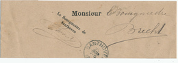 762/28 - Bande IMPRIMEE En FRANCHISE - Le Bourgmestre De SANTHOVEN 1890 Vers BRECHT - Franchise