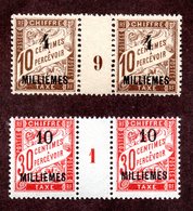 Alexandrie Taxes N°2,3 Paire Avec Milésime N** LUXE Cote 295 Euros !!!RARE - Unused Stamps