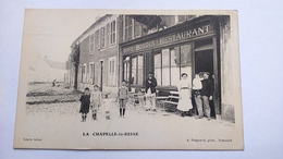 Carte Postale ( O2 ) Ancienne La Chapelle La Reine , Café BOUDIN , Restaurant - La Chapelle La Reine