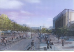 Le Havre Cours De La République - Avant & Après Le Tramway - Carte Hologramme (2 Scan) - Otros