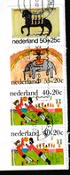 T 453) Niederlande 1976 Mi# 1061,1088 (2),1090: Pferd 4 Kinder, Fußball, Elefant, Zirkus - Lettres & Documents