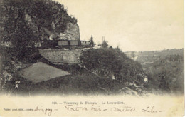 74 Thones Le Tranway La Louvetiere (cachet  Facteurs  Geneve 1904) - Thônes