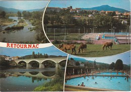 RETOURNAC. La Piscine. Chevaux - Retournac