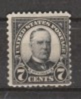 USA-SC# 559- SC Value $ 7.25 -Unused,Hinged.,M.Kinley.- - Neufs