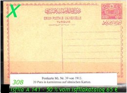 TURKEY ,EARLY OTTOMAN SPECIALIZED FOR SPECIALIST, SEE... Seltene Ganzsache Isfila A 141 - Storia Postale