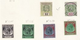 MALAISIE- Bon Lot Entre 1883 Et 1932 - 5 Scans - Altri & Non Classificati