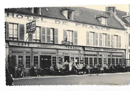 CLERMONT (60) Carte Photo Façade De L'Hotel De France Belle Animation - Clermont