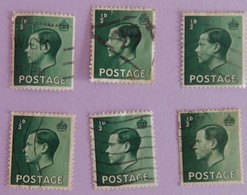 GRANDE BRETAGNE 6X YT 205 OBLITERE "EDOUARD VIII"ANNEE 1936 - Used Stamps