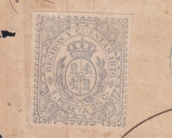 REC-51 CUBA SPAIN ESPAÑA (LG1630) RECIBOS REVENUE 1876. SHIP OQUENDO INVOICE 1875. - Portomarken