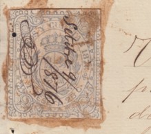 REC-52 CUBA SPAIN ESPAÑA (LG1631) RECIBOS + GIROS REVENUE 1876. SUGAR MILLS FLOR DE CUBA INVOICE. - Postage Due