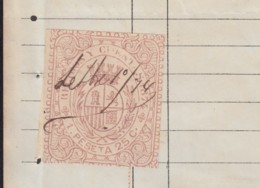 REC-127 CUBA SPAIN ESPAÑA (LG1635) RECIBOS REVENUE 1874. JOYERIA Y PLATERIA. JEWERLY INVOICE 1875. - Portomarken