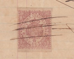 REC-130 CUBA SPAIN ESPAÑA (LG1638) RECIBOS REVENUE 1880. MARMOLERIA DE SERRRIGHI INVOICE. - Timbres-taxe