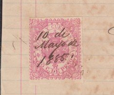 REC-135 CUBA SPAIN ESPAÑA (LG1643) RECIBOS REVENUE 1885. CARRUAJES DE LUJO CARRIAGE INVOICE. - Portomarken