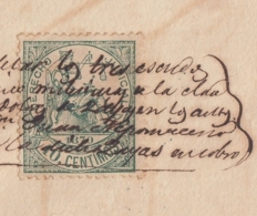 DER-113 CUBA SPAIN ESPAÑA (LG1619) DERECHO JUDICIAL REVENUE 10c 1870. PAPEL DE REINTEGROS. - Segnatasse