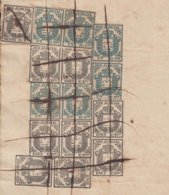 DER-121 CUBA SPAIN ESPAÑA (LG1627) DERECHO JUDICIAL REVENUE 1856. 1R (6)+ 10R (9). - Segnatasse