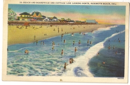 S7540 - Beach And Boardwalk And Cottage Line Looking North, Rehoboth Beach - Andere & Zonder Classificatie