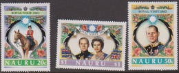 Nauru SG 272-274 1982 Royal Visit, Mint Never Hinged - Nauru