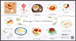 (ja1240) Japan 2019 Greetings Sweets & Desserts 82y MNH - Ungebraucht