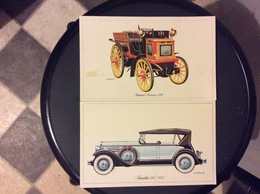 2 FICHES ILLUSTRÉES  VOITURES  *Panhard-Levassor 1895  *Franklin “145” 1931 - Cars