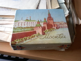 Old Cardboard Box Moskva Tobacco  Cigarettes - Contenitori Di Tabacco (vuoti)