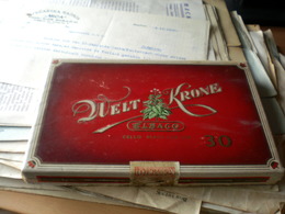 Old Cardboard Box Duelt Krone Elbaco Cello Ready  For Use 30 10 Zigarren - Boites à Tabac Vides