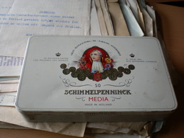 Old Tin Box Schimmelpenninck Media Made In Holland - Contenitori Di Tabacco (vuoti)