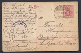 RECKLINGHAUSEN PROSPER HOSPITAL HOPITAL 1919 Nach STRASSBURG KÖNIGSHOFEN ELSASS - Recklinghausen