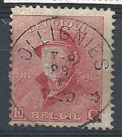 N°168, 10c Rge Obl Relais * OLLIGNIES * - 1919-1920  Cascos De Trinchera