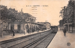 ¤¤  -  CHATOU - CROISSY  -   La Gare   -   Train , Chemin De Fer     -  ¤¤ - Chatou