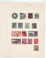 Lot De 16 TIMBRES INDE  Oblitérés Avec Charniere - Collections, Lots & Series