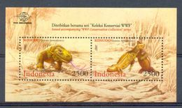 Mwe2085 FAUNA REPTIELEN KOMODO VARAAN VARANUS REPTILES Komodowaran INDONESIA 2000 PF/MNH - Other