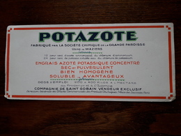 L18/109 Buvard. Potazote - Agriculture
