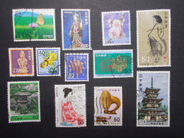 Lot 12 Timbres JAPON (7) - Verzamelingen & Reeksen