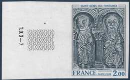 France N°1867 2 Fr Eglise De Saint Genisnon Dentelé Bdfeuille Cote Yvert : 80 € - Unused Stamps