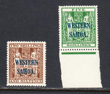 Samoa 1935-42 Postal Fiscal, Mint No Hinge, Sc# ,SG 189-190 - Samoa