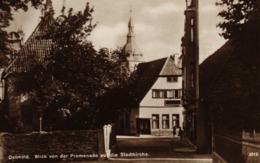 Detmold, Blick Von Der Promenade Zur Stadtkirche, Gasthaus, Ca. 30er/40er Jahre - Detmold