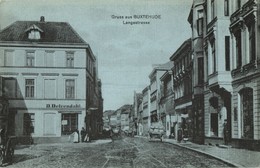 BUXTEHUDE, Langestraße Mit Geschäften (1930s) AK - Buxtehude