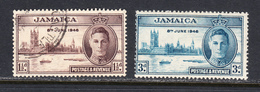 Jamaica 1946 Peace, Mint Mounted/cancelled, Sc# ,SG 141-142 - Jamaïque (...-1961)